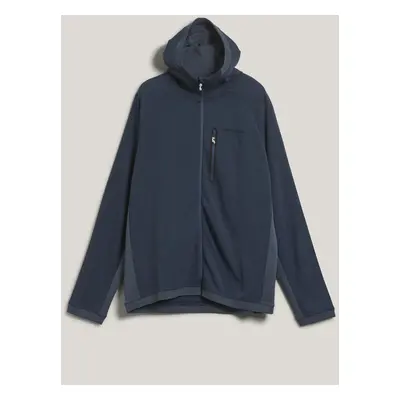 Mikina peak performance flo m light zip hood ombre blue