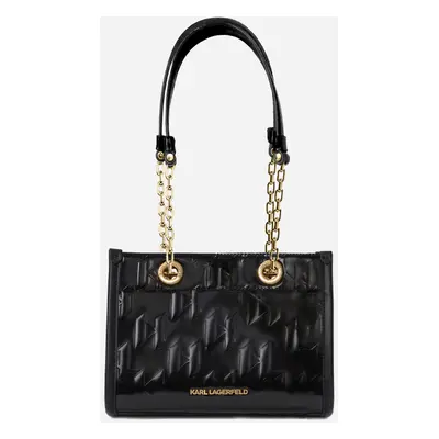 Kabelka karl lagerfeld k/skuare sp shiny mono sm tote black