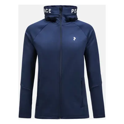 Mikina peak performance m rider zip hood blue shadow