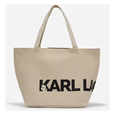 Taška karl lagerfeld k/essential big logo shopper cement