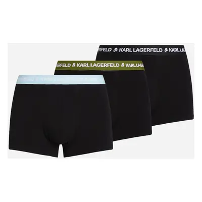 Spodní prádlo karl lagerfeld logo trunk colorband pesto-cool blu-mood indigo