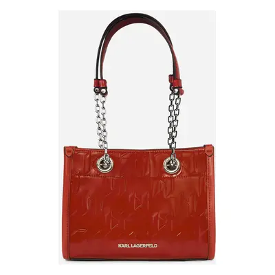 Kabelka karl lagerfeld k/skuare sp shiny mono sm tote klassic red