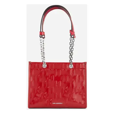 Kabelka karl lagerfeld k/skuare sp shiny mono md tote klassic red