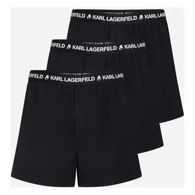 Spodní prádlo karl lagerfeld woven boxer shorts black