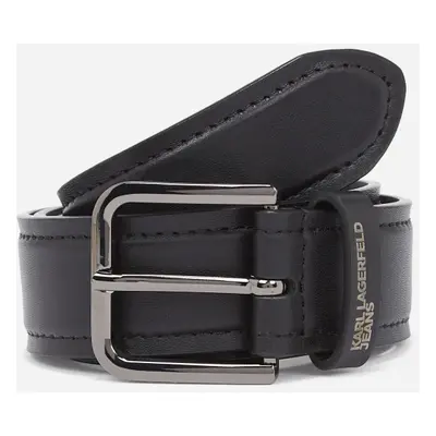 Opasek karl lagerfeld jeans klj leather belt black