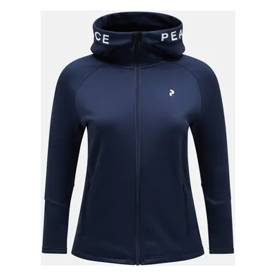 Mikina peak performance w rider zip hood blue shadow