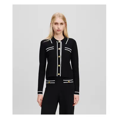 Kardigan karl lagerfeld karl wardrobe cardigan white/black