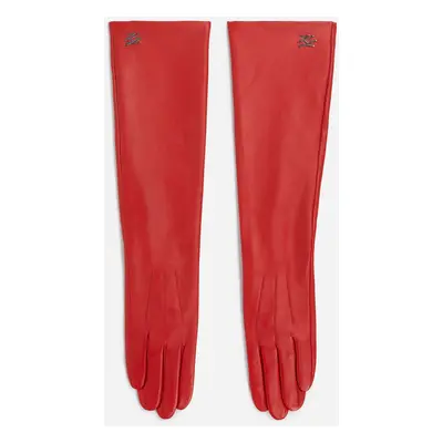 Rukavice karl lagerfeld k/autograph long eve gloves klassic red