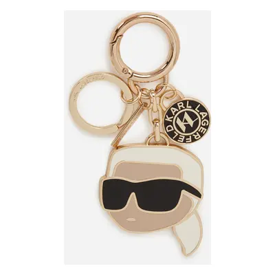 Klíčenka karl lagerfeld ikon charm keychain light gold