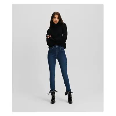 Džíny karl lagerfeld jeans klj hr skinny denim washed dark blue