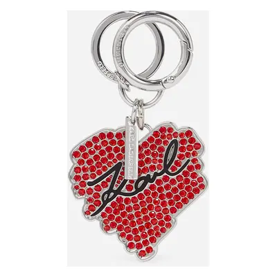 Klíčenka karl lagerfeld k/hearts keychain racing red