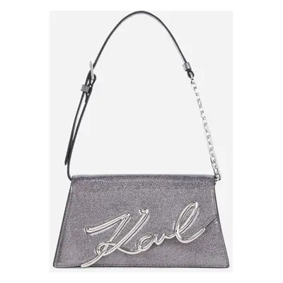 Kabelka karl lagerfeld k/signature 2.0 sp md shb glitter black