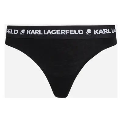 Spodní prádlo karl lagerfeld logo thong black