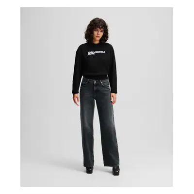 Džíny karl lagerfeld jeans klj mr relaxed denim washed blue black