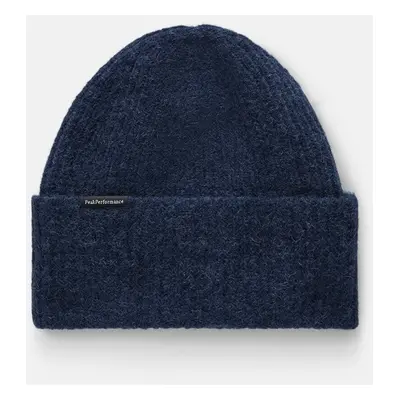 Čepice peak performance woolblend hat-blue s blue shadow