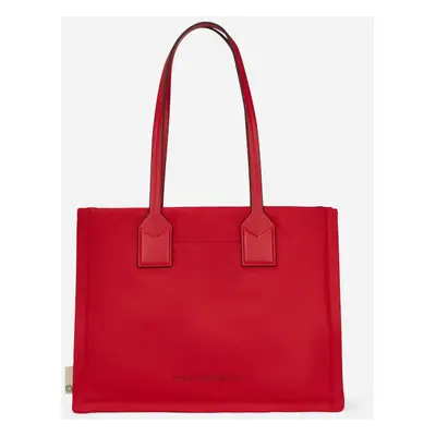 Kabelka karl lagerfeld ikon nylon md square tote scarlet sage