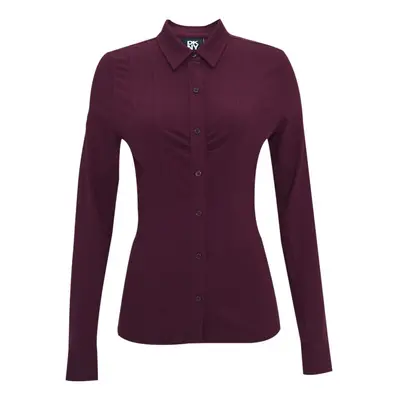 Košile dkny knit shirt burgundy