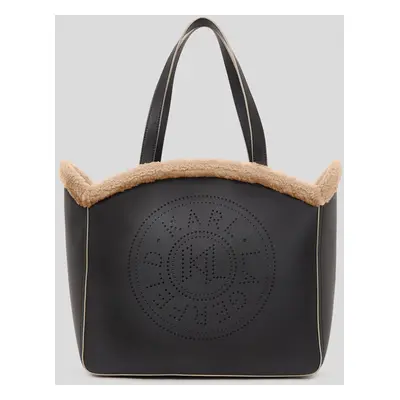 Kabelka karl lagerfeld k/circle sp lg tote shearling black