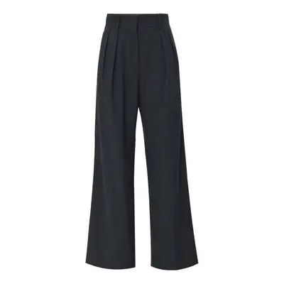 Kalhoty dkny twill pants dark grey