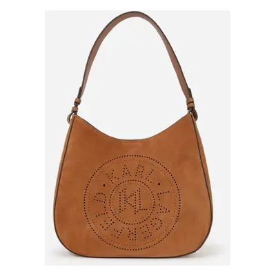 Kabelka karl lagerfeld k/circle sp hobo suede bag terra