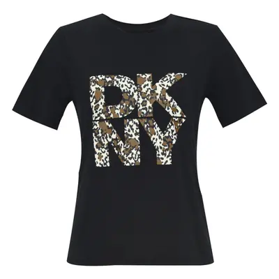 Tričko dkny regular t shirt black