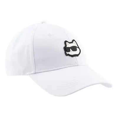 Kšiltovka karl lagerfeld k/ikonik 2.0 choupette cap white