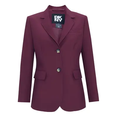 Blejzr dkny single breast blazer burgundy