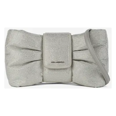 Crossbody karl lagerfeld k/s sm bow cb rhinestones silver