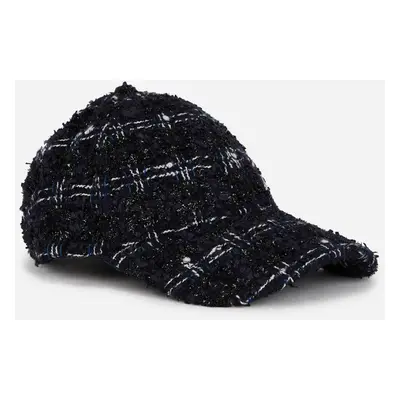 Kšiltovka karl lagerfeld k/signature boucle cap dark navy boucle