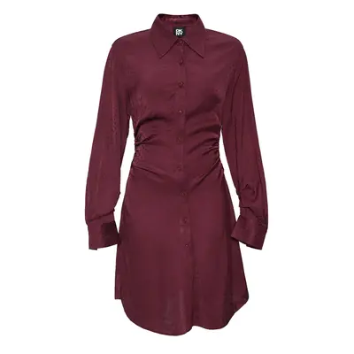 Šaty dkny woven dress burgundy