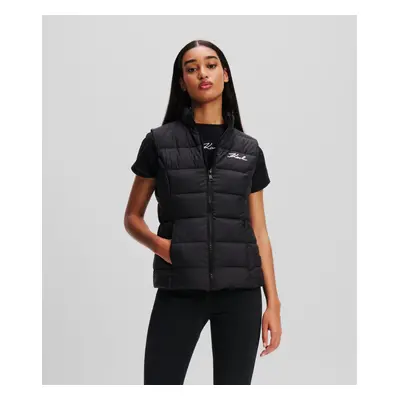 Vesta karl lagerfeld lightweight puffer gilet black