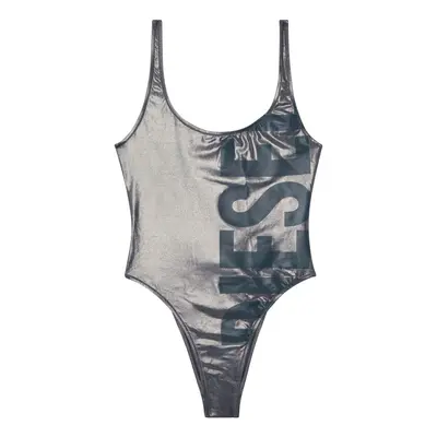 Plavky diesel kylia-d-core swimsuit silver metallic