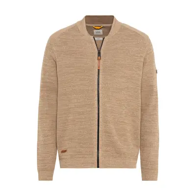 Svetr camel active knitted jacket sand