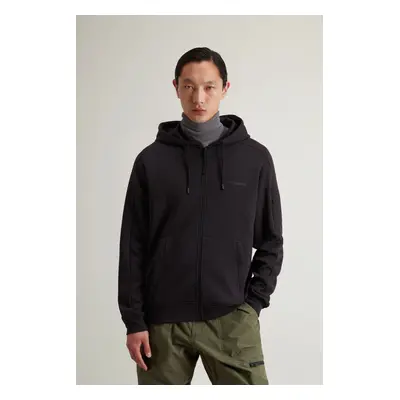 Mikina woolrich tech full-zip hoodie black