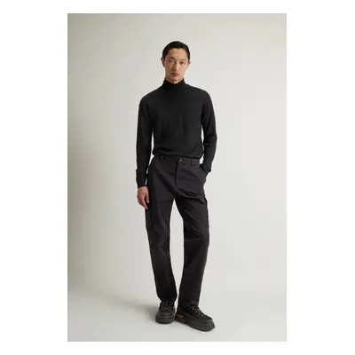 Kalhoty woolrich garment dyed cargo pant black