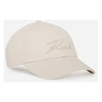 Kšiltovka karl lagerfeld k/signature cap cement