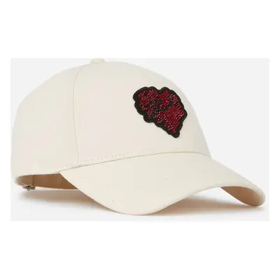 Kšiltovka karl lagerfeld k/hearts cap natural