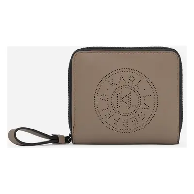 Peněženka karl lagerfeld k/circle md zip bifold wallet ash grey