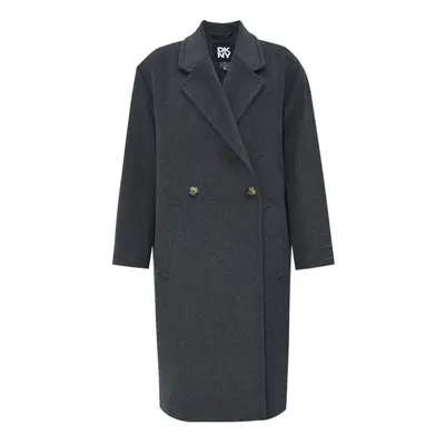 Kabát dkny wool coat grey