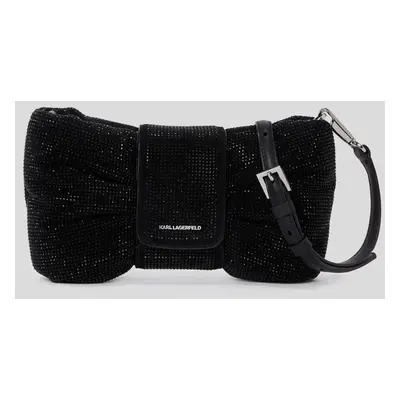 Crossbody karl lagerfeld k/s sm bow cb rhinestones black