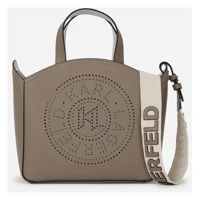 Kabelka karl lagerfeld k/circle sm tote perforated ash grey