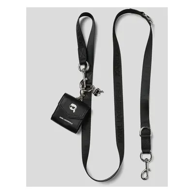 Vodítko karl lagerfeld k/pet ikon leash+bag black