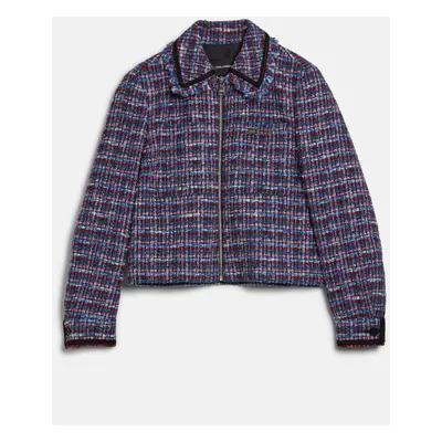 Blejzr karl lagerfeld boucle jacket blue/red boucle