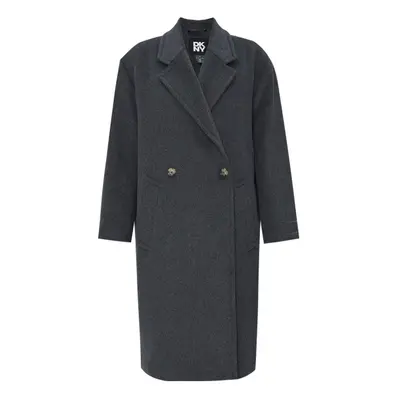 Kabát donna karan wool coat grey