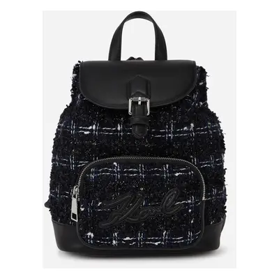 Batoh karl lagerfeld k/skuare sp backpack boucle dark navy boucle