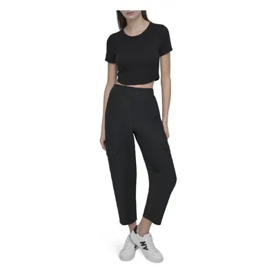 Kalhoty dkny canvas cargo pant black