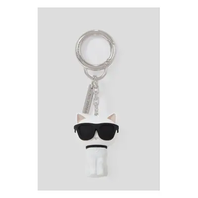 Klíčenka karl lagerfeld k/ikonik 2.0 choup 3d keychain white