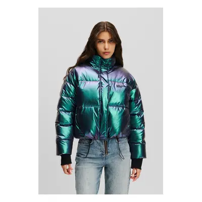 Bunda karl lagerfeld jeans klj cropped puffer iridescent