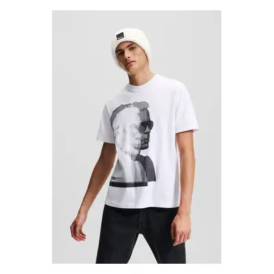 Tričko karl lagerfeld jeans klj regular sslv karl tee white