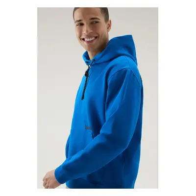 Mikina woolrich trail hoodie snorkel blue